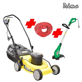 PRIMA 1500W ELECTRIC LAWNMOWER + 650W TRIMMER + 20M CABLE